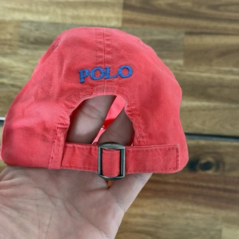 Polo Ralph Lauren‎ Red And Blue Hat Toddler One Size 4-7 Pony Preppy Classic